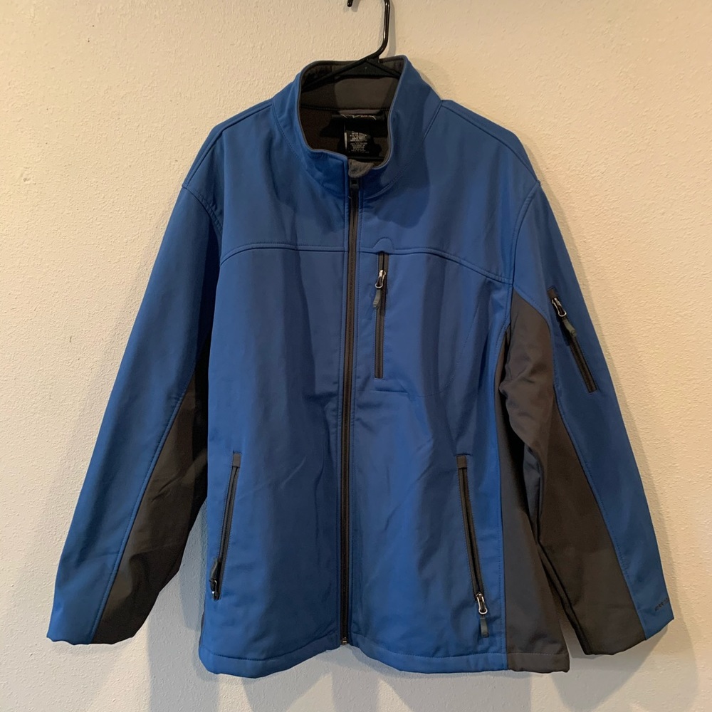 Free Country Winter Fall Jacket Fleece Lined Blue